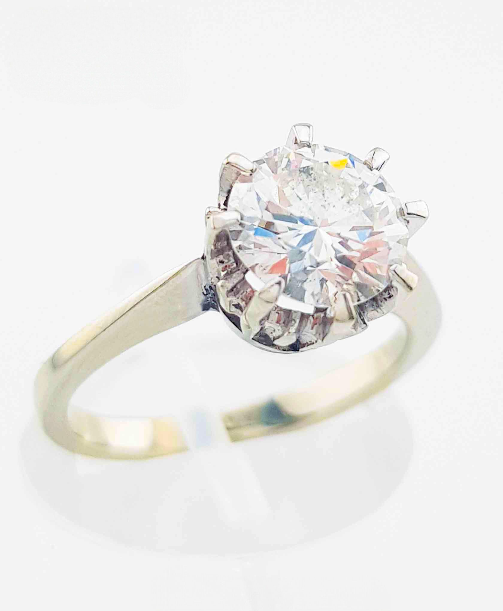 Weißgoldring, 750, Diamant, Brillantschliff - Verkauft an Vio Gold Edelmetalle