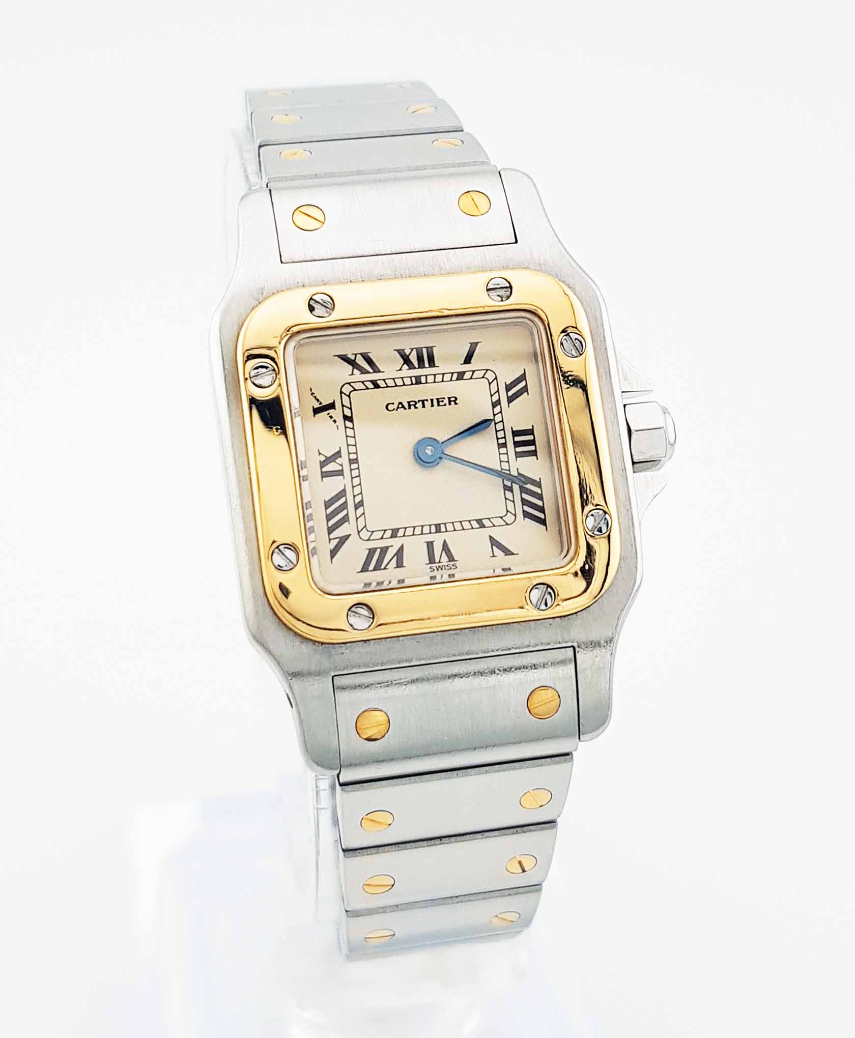Cartier Santos Galbée | Ref.: 1057930 - Luxusuhrenankauf bei Vio Gold Edelmetalle