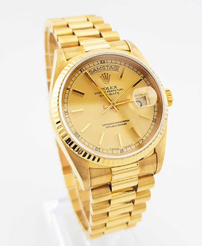 Luxusuhrenankauf bei Vio Gold Edelmetalle - Rolex Day-Date 36| Ref.: 18038